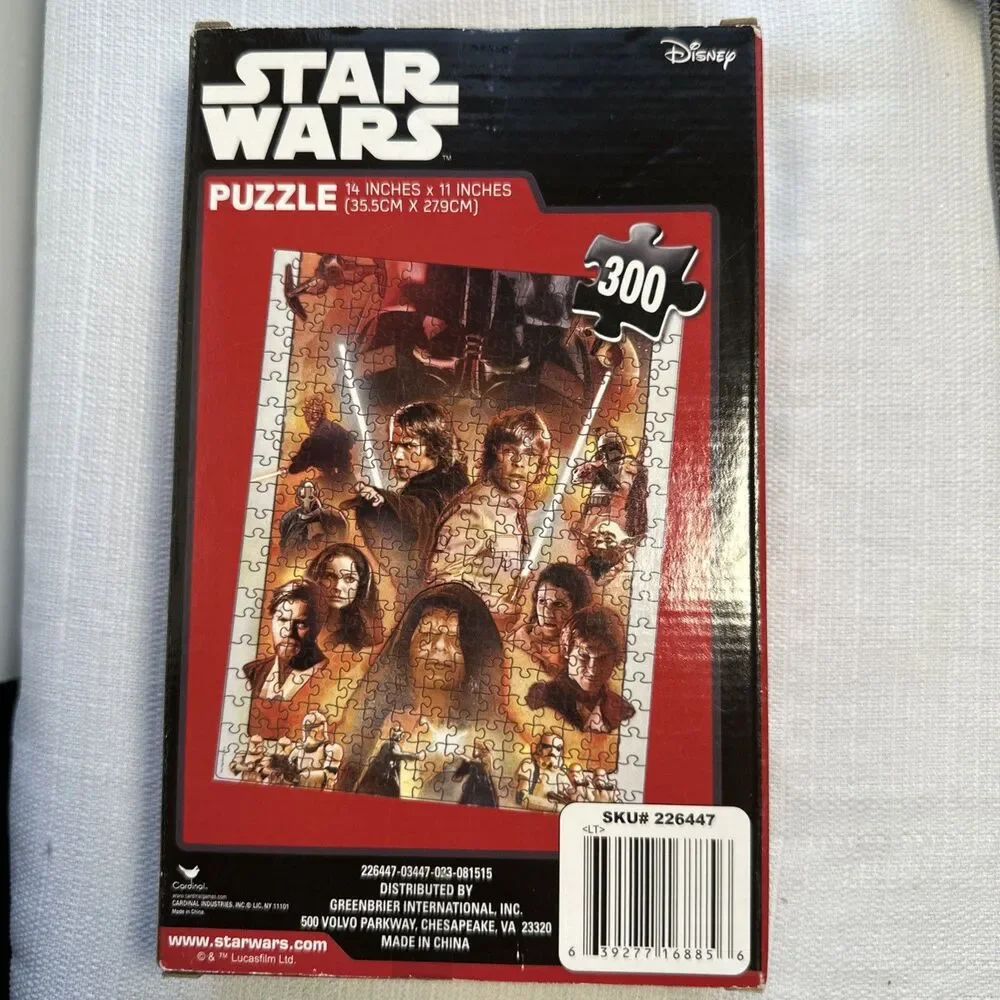 NEW Star Wars 300 Piece Puzzle Luke Anakin Darth Vader Disney 14
